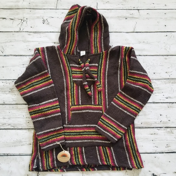 mexican hoodie poncho sweater